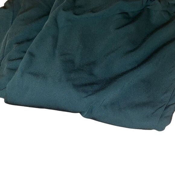 Susan Graver Womens 3X Full Length Flare Leg Pull-On Pants Milano Knit Green NWT - Picture 4 of 6